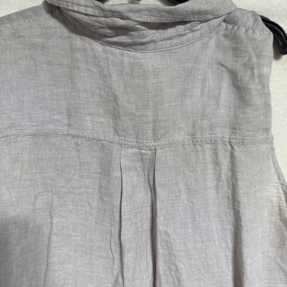 Sigrid Olsen Women's Top 3X Sleeveless Blouse Light Blueish Gray NWT - Picture 8 of 8